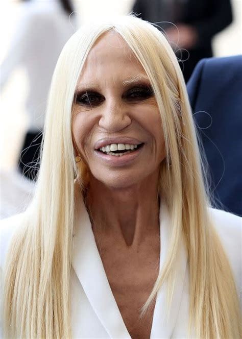 donatella versace con la figlia|what happened to donatella versace's face.